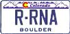 Colorado: rRNA License Plate