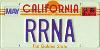 California: rRNA License Plate