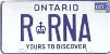 Ontario: rRNA License Plate
